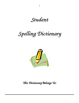 Preview of Spelling Dictionary For Students
