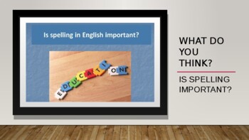 Preview of Spelling - ESL - Grammar - PowerPoint lesson plan