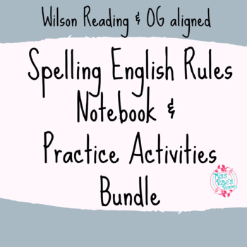 Preview of Spelling English Rules Notebook AND Practice Activities Bundle