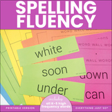 Spelling Word Practice - Flash Cards Assessment Tracker fo
