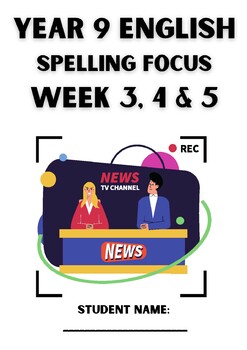 Preview of Spelling Focus Activity Booklet - 3 Week Program
