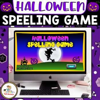 Preview of Spelling Fun: Halloween Spelling Game Google Slides™ Activity for K & Pre-k
