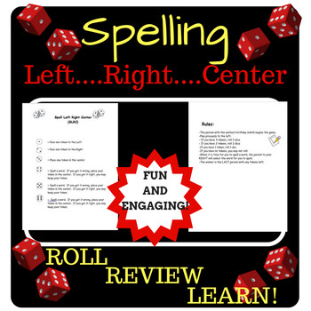 Preview of Spelling Game (Left, Right, Center) (FULLY EDITABLE)