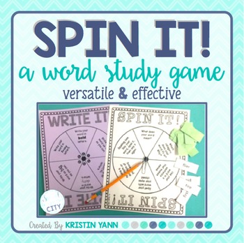 Preview of Spelling Game: Spin It!