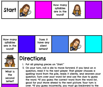 Preview of Spelling Gameboard