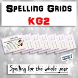 Spelling Grids | KG2 | Spelling For The Whole Year