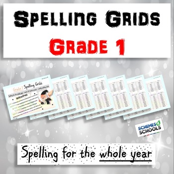 Preview of Spelling Grids | Grade 1 | Spelling For The Whole Year