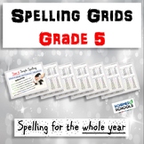 Spelling Grids | Grade 5 | Spelling For The Whole Year