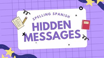 Preview of Spelling Hidden Messages - Spanish Alphabet & Pronunciation Practice