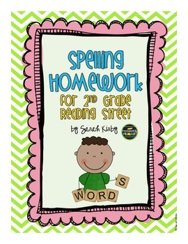 Preview of Spelling Homework - 2nd Grade Reading Street
