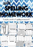 Spelling Homework
