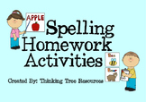 Spelling Homework Activity Grid