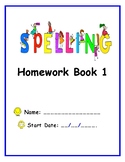 Spelling Homework Books