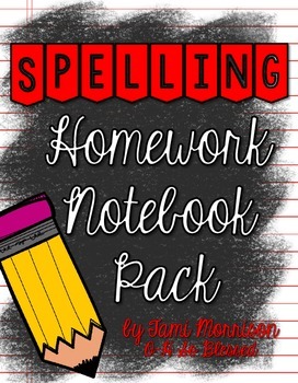 Preview of Spelling Homework Organization Pack [a tool for differentiation]