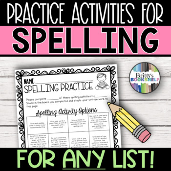 Preview of Spelling Activities for Elementary Grades
