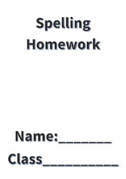 Preview of Spelling Homework and Test Booklet (6 weeks)