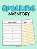 Spelling Inventory - Spelling assessment with primary line