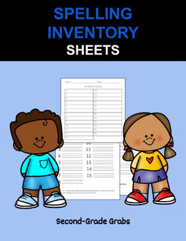 Preview of Spelling Inventory Sheets