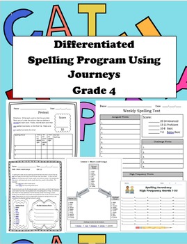 Preview of Spelling Journeys grade 4