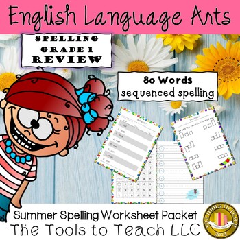 Summer Review Spelling Worksheet Activity Packet No Prep | TpT