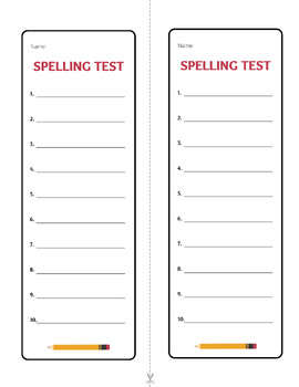 Preview of Spelling List Paper