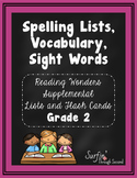 Spelling Lists, Vocabulary and High Frequency Words - Wond