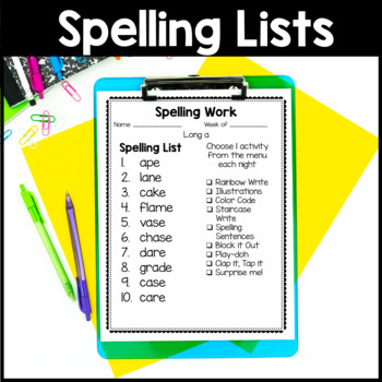 List of Silent E Words by Learning Support Lady | TPT