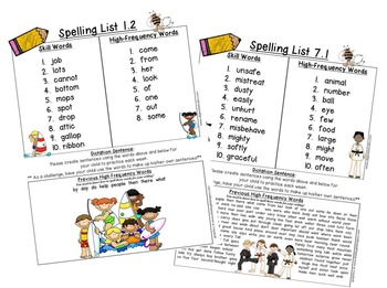 National Geographic Reach for Reading-Spelling Lists-2nd Grade | TpT