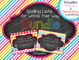 Spelling Lists for Words Their Way Bundle **Primary & Elem