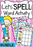 Spelling Literacy Center Activity BUNDLE - Let's Spell CVC CVCC CCVC