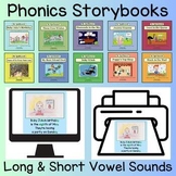 Spelling Long and Short Vowel Sounds in Words - Phonics Stories and Activities