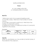 Spelling Multiplication Center