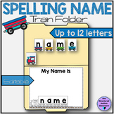Spelling Name Matching File Folder Train Theme Editable fo