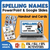 Spelling Names - ESL Activities for Teens and Adults