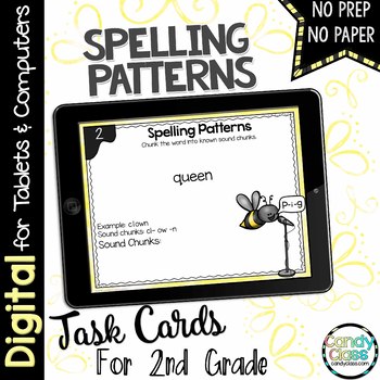 Preview of Spelling Pattern Activities 2nd Grade L.2.2.D Google Slides Digital Resources