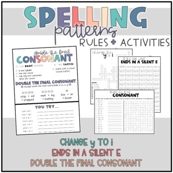 Preview of Spelling Patterns Activities