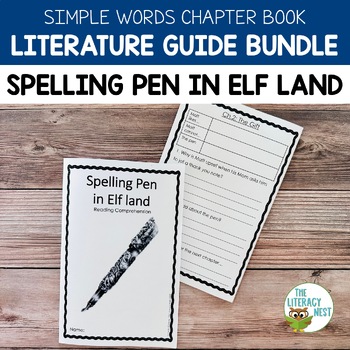 Preview of Spelling Pen In Elf Land  Literature Guide Simple Words Book | Virtual Learning