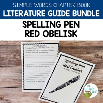 Preview of Spelling Pen Red Obelisk Literature Guide Simple Words Book | Virtual Learning