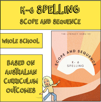 Preview of Updated! Whole School K-6 Spelling Scope and Sequence - Phonological Awareness