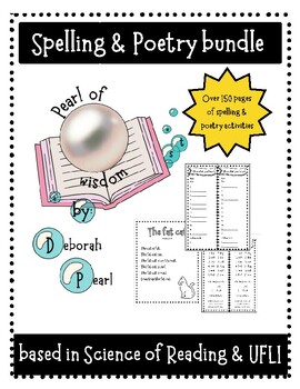 Preview of Spelling & Poetry YEAR LONG activity bundle: Science of Reading aligned