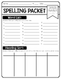 Spelling Practice Packet Freebie