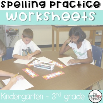 Spelling Practice Pages! Word Work