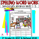 Spelling Word Practice - Benchmark Advance 1st Grade CA 20