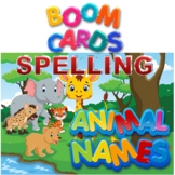 BOOM Cards Spelling Practice with Audio-26 Animal Names A to Z
