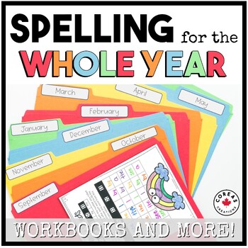 Preview of Spelling for the Whole Year Grade One