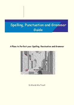 Preview of Spelling, Punctuation and Grammar Guide