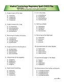 Spelling Quiz #2: Respiratory Med Term