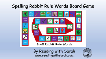 Preview of Spelling Rabbit Rule Words Board Game