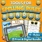 Spelling Rules Activities Practice Bundle with Digital Dis