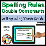 Spelling Rules Double the Consonant BOOM Cards Digital Spe